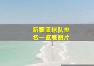 新疆篮球队排名一览表图片