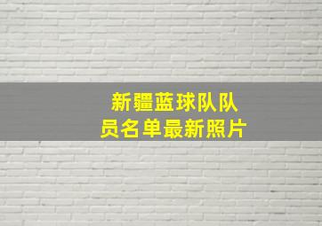 新疆蓝球队队员名单最新照片