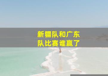 新疆队和广东队比赛谁赢了