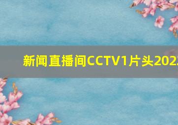 新闻直播间CCTV1片头2022