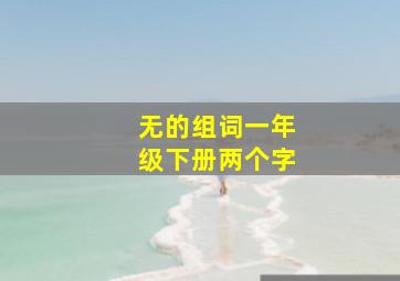 无的组词一年级下册两个字