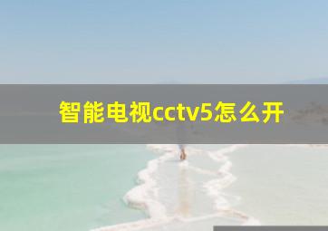 智能电视cctv5怎么开