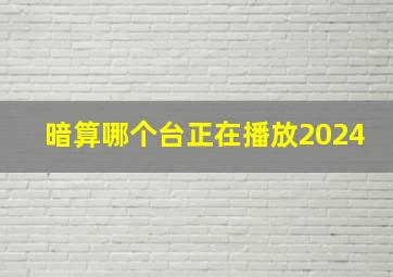 暗算哪个台正在播放2024