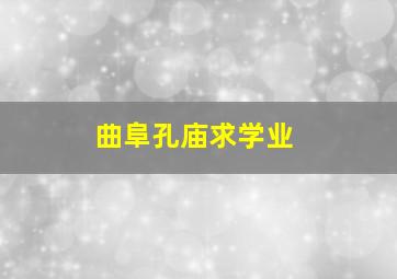 曲阜孔庙求学业