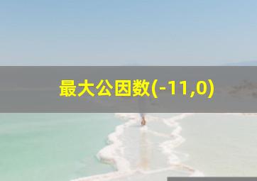 最大公因数(-11,0)