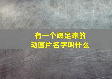 有一个踢足球的动画片名字叫什么