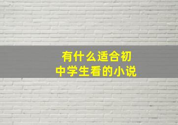 有什么适合初中学生看的小说