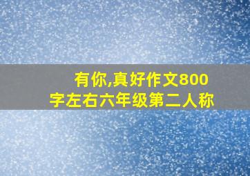 有你,真好作文800字左右六年级第二人称