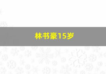 林书豪15岁