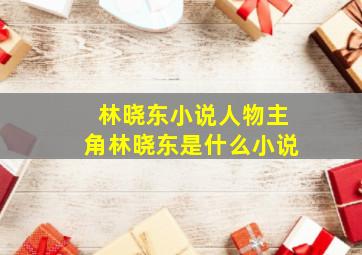 林晓东小说人物主角林晓东是什么小说