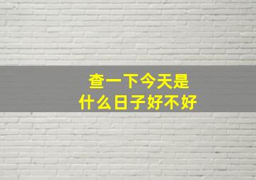 查一下今天是什么日子好不好