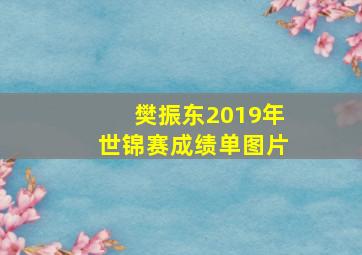 樊振东2019年世锦赛成绩单图片