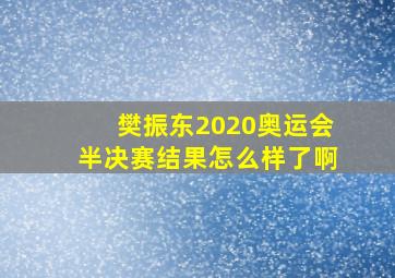 樊振东2020奥运会半决赛结果怎么样了啊