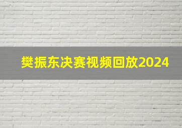 樊振东决赛视频回放2024