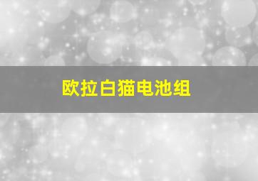 欧拉白猫电池组