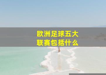 欧洲足球五大联赛包括什么