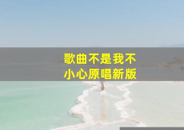 歌曲不是我不小心原唱新版