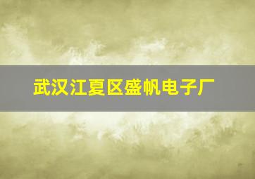 武汉江夏区盛帆电子厂