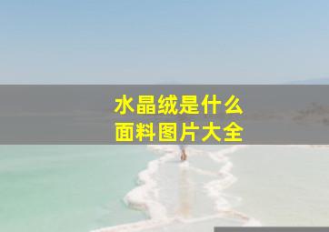 水晶绒是什么面料图片大全