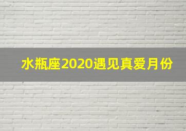 水瓶座2020遇见真爱月份