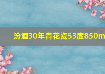 汾酒30年青花瓷53度850ml