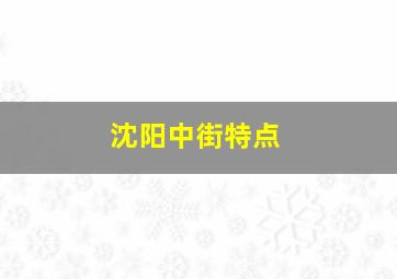 沈阳中街特点