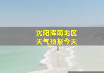 沈阳浑南地区天气预报今天