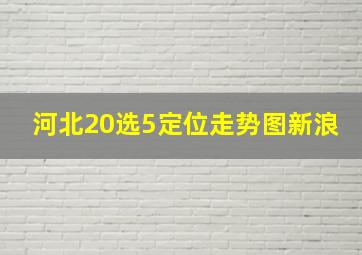 河北20选5定位走势图新浪