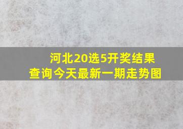 河北20选5开奖结果查询今天最新一期走势图