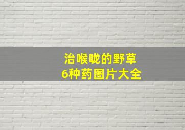 治喉咙的野草6种药图片大全