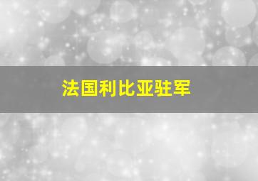 法国利比亚驻军