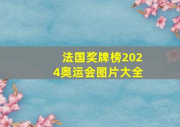 法国奖牌榜2024奥运会图片大全