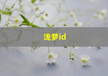 浅梦id