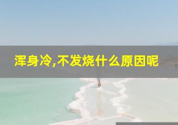 浑身冷,不发烧什么原因呢