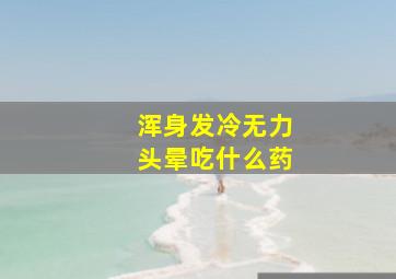 浑身发冷无力头晕吃什么药