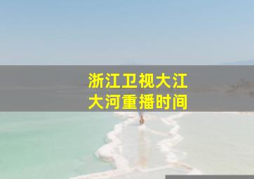 浙江卫视大江大河重播时间