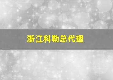 浙江科勒总代理