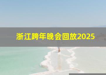 浙江跨年晚会回放2025