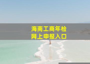 海南工商年检网上申报入口