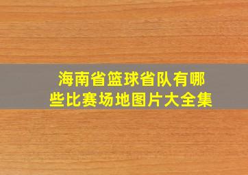 海南省篮球省队有哪些比赛场地图片大全集