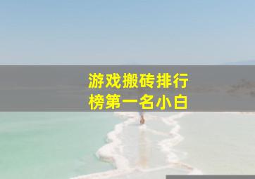 游戏搬砖排行榜第一名小白