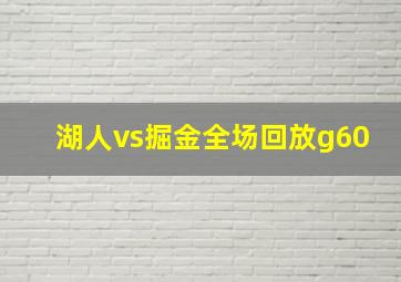 湖人vs掘金全场回放g60