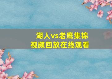 湖人vs老鹰集锦视频回放在线观看