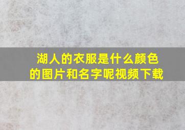 湖人的衣服是什么颜色的图片和名字呢视频下载