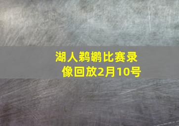 湖人鹈鹕比赛录像回放2月10号