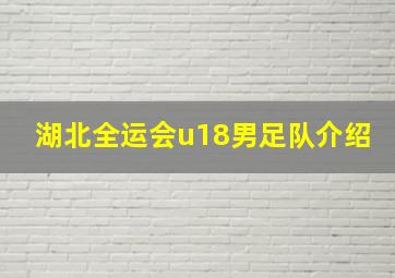 湖北全运会u18男足队介绍