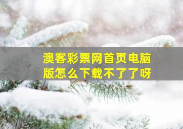 澳客彩票网首页电脑版怎么下载不了了呀