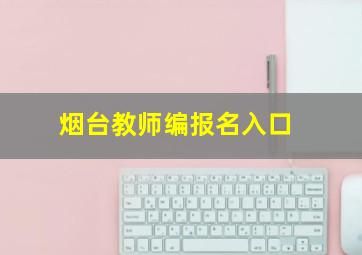 烟台教师编报名入口