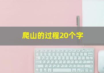 爬山的过程20个字