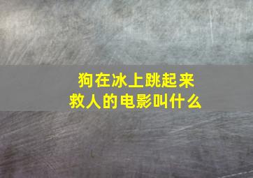 狗在冰上跳起来救人的电影叫什么